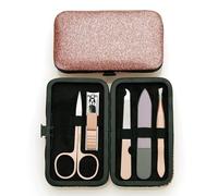 Small and Self Use Rose Gold 5-Piece Nail Clipper Set, Stainless Steel Manicure and Beauty Tool(D)