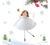 Small Angel Christmas Tree Ornaments,Hangable Angel Pendant for Holiday - Cute Christmas Winter Theme Pendant for Party Mantel Wall Window Birthday Decoration