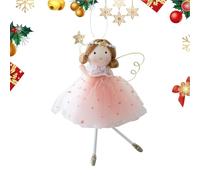 Small Angel Christmas Tree Ornaments | Hangable Angels Decorations Crafts - Cute Christmas Winter Theme Pendant for Party Mantel Wall Window Birthday Decoration