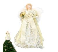 Small Angel Tree Topper, Christmas Tree Topper Little Angel | Holiday Angel Decoration - Christmas Angel Figurine in the Shape of a , Ornament with Wings for Party