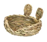 Small Animal Bed,Grass Nesting Chewing Mat | Hay Mat | for Chinchilla Ferret Small Animals Gerbil Cage Hutch Habitat