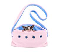 Small Animal Bonding Pouch, Escape-Proof Sling Carrier for Hedgehogs, Ferrets & Hamsters, Soft Secure Cuddler for Travel
