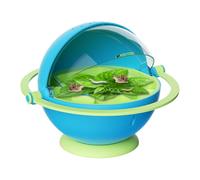 Small Animal Breeding Box - Silkworms Breeding Box and Slip-On Container Transparent Observation Cabin Educational Natural History Cage for Home Lessons