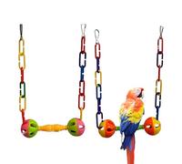 Small Animal Bridge - Hanging Hamster , Chew Toy, Guinea Pig Exercise Kit, Chinchilla Wooden Pole, Gerbil Rope Trapeze | Bunny Ferret Sugar Glider Furniture for Pen