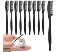Small Animal Brush, Pack of 10 Care Combs, Hamster Cleaning Accessories, Small Animal Supplies, for Gentle Grooming for Sensitive Skin for Small Pets in the Household