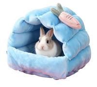 Small Animal Bunny House - Chew-Proof Winter Nest, Soft Cotton Bed for Hamster, Ferret, Chinchilla, Squirrel, Hedgehog, Bird, Mouse, Warm Pet Sleeping Bag or Hanging Hammock, Warm Cotton Pet Cave