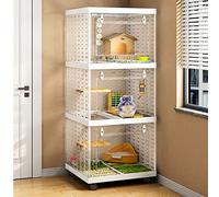 Small Animal Cage, Pet Cage, Indoor Guinea Pig Cage with Casters Ferret Cage, Sugar Glider Cage(6pcs,A45*45 * 111cm)