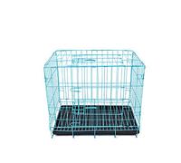 Small Animal Cage, Pet Cage, Large Dog Teddy Cage Bold Indoor Household Cat Cage Dog Cage, Foldable Storage(Blue,18)