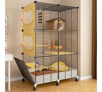 Small Animal Cages for Adult Rats Large Hamster Indoor Cage Easy Assembly for small animals Easy to clean and wash 3-Tier