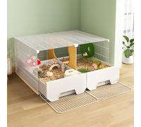 Small Animal Cages, Hamster Cage, Luxury Villa Easy to Clean, Golden Bear Squirrel Special Landscaping Breeding Box