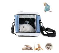 Small Animal Carrier Bag, Bearded Dragon Travel Carrier, Lizards Snak Carrier, Bird Carrier Backpack, Clear Bubble Window Backpack for Kitty, Small Pet Travel Carrier for Hedgehog Parrot