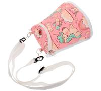 Small Animal Carrier Bag with Ventilated Window, Pink Unicorn | Canvas and Oxford Fabric, Zipper Opening with Shoulder Strap, Picnic and School Show-and-tell Use