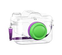 Small Animal Carrier | Camera & Shaped Transport | Portable Small Pet Cage for Animal Lovers Caregivers Volunteer Travelers Park Vet Visit Via
