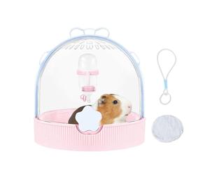 Small Animal Carrier - Chinchilla and Small Animal Carrier | Portable with Water Bottle for Rabbits, Birds, Mice, Gerbil, Ideal for Travel, Holiday, Camping