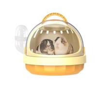 Small Animal Carrier, Hamster Carrier Cage, Pet Travel Carrier Carry Case, Hamster Carrying Case, Panoramic Bag Guinea pigg Travel Carrier with Detachable Water Bottle for Hamster, rabbitt
