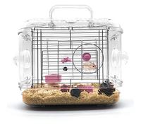 Small Animal Carrier, Transparent Travel Cage - Portable & Ventilated Pet Enclosure for Hamsters, Gerbils & Mice
