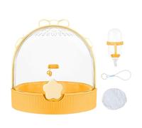 Small Animal Carrier - Travel Cage for Ferret and Small Animal - Transparent Accessory with Water Bottle for Ferret Mice Vole - Outdoor Holiday Walk