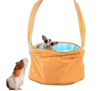 Small Animal Carrier - Travel Custard for Guinea Pigs, Hamsters and Sugar Gliders | Breathable Hedgehog Carrying Bag, Gerbil Travel Bag, Lightweight Neck Bag for Traveling
