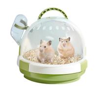 Small Animal Carry Cage,Secure Lock Hamster Carrier - Small Animal Carrier Hamster Cages Safe for Squirrel Lizard