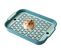 Small Animal Cat Litter Tray, Removable Non-Slip Compartment, Reusable Potty Gadget with Function, Creative Habitat Equipment with Hold, 27 x 18, x 4 cm Pet Supplies, Activity Solution for Rabbits