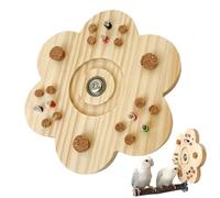Small Animal Chew Toy Set - Rotating Hamster Exercise Wheel With Metal Chew Bars | Bird Training Puzzle Toy For Lovebirds And Parakets | Mental Stimulation And