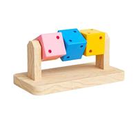 "Small Animal Chew Toys - Hardwood Gnawing Blocks, Durable Pet Enrichment Activity | Guinea Pig Hamster Health, Natural Fiber Chews, Cage Entertainment, Teeth Filing Solution For Rode