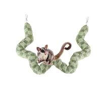 Small Animal Climbing Rope - 100 cm Flexible Rope | Plush & Wire Material, 170 g Activity Toy for Hamster Chinchilla Macaw Cage Accessories Movement Training Living Room Bedroom