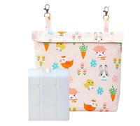 Small Animal Cooling Pad - Reusable Ice Pack, Soft Washable Pouch | Chill Mat for Bunnies, Hamsters, Ferrets, Chinchillas, Home Use, Cage Comfort, Outdoor Heat relieef, Summer Pet Cooling Aid