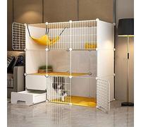 Small Animal Enclosures Large Indoor Cat Cage - DIY Small Animal Cage Wire Fence Cat Kennel Indoor Cat Cages Large with Litter