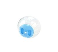 Small Animal Exercise Wheels, Hamster Ball 3.94inch Safe Plastic Hamster Wheel Transparent Washable Hamster Cage Round Hamster Toys with Hollow-Out Hole Pet Supplies with Lid Blue