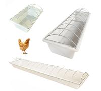 Small Animal Feeder for Chicken Duck Quail Pigeon, No Waste No Mess Livestock Poultry Feeding Equipment Outdoor Trough