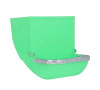 Small Animal Feeder Rabbit Food Dispenser Spill Proof Large Capacity Plastic Iron Cage Bowl for Guinea Pigs Chinchillas Ferrets Green 5PCS