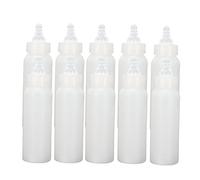 Small Animal Feeding Bottle with Soft Silicone Nipple, Thickened Plastic, 10pcs, 250ML - Clear Scale, Ergonomic Grip, Durable Use for Pigs, Cattle, Sheep, Cats, Dogs