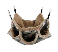 Small Animal Hammock - Pet Ferret Hammock | 3 Tier Pets for Playing and Rest, Warm Paradise Guinea Hammock, Small Animal Bed Cage for Chinchilla Parrots, Sugar Glide