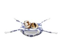 Small Animal Hammock, Soft Adjustable Swing, Winter Ferret Bed Metal Hooks, for Pet Sugar Glider Chinchilla Gerbil Hedgehog Indoor Home Apartment Dorm