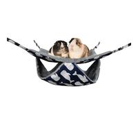 Small Animal Hammock - Soft Warm Washable Nest with Hooks - Soft Chinchilla Bed Ferret Stuff - Sleeping Play Bunny Parrot Gerbil Sugar Glider Winter Home Apartment Indoor