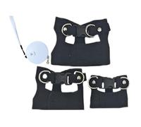 Small Animal Harness, Adjustable Walking Vest, Pu Leather Training Set, and Traction Rope Combo, Secure Fit Feature for Ferrets, Hamsters, Outdoor, Yard, Travel, Pet Park,7.3x2.2 Inches