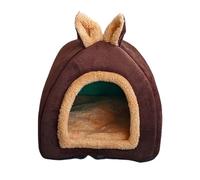 Small Animal Hedgehog Bed - Cage Nest with Removable Soft Plush Interior, Non-Slip Base for Hedgehogs, Ferrets, Squirrels, and Bunnies, Winter Habitat for Cage, Indoor Comfort, Easy Wash