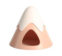 Small Animal Hideout - Snowy Mountain Shape - Detachable Cooling Bed for Gerbil, Tortoise, Hamster, Mice - Create a Cozy Cave for Your Furry Friends