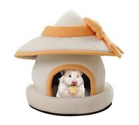 Small Animal House - Removable Plush Pet Bed for Chinchilla, Hamster, Guinea Pigs, Ferret, Hedgehog, Kitten | Cosy Cotton Hut with Warm Interior and Easy to Clean