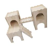 Small Animal Houses Large Corner Hamster Habitat Interactively Pet Corner Cabin For Pet Comfort Rodents Cage Furniture