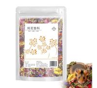 Small Animal Litter - 100g Natural Dried Flowers Odour Control Litter - Hamster Cage Accessories - For Cage Terrier Mouse Rabbit Ferret Chinchilla Hedgehog Nest Dodo Scavenging