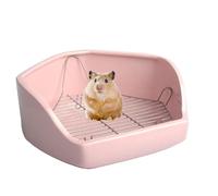 Small Animal Litter Box | Cage Corner Toilet Pan Bunny Litter Box,Small Pet Potty Trainer Indoor Animal Pan Pentagon Shape for Chicken, Duck