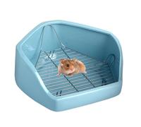 Small Animal Litter Box - Cage Litter Box Small Animal Toilet Pan, Pet Potty Trainer Indoor Pan Pentagon Shape for Chicken, Duck