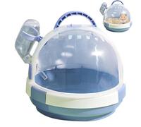 Small Animal Pet Carrier,Small Animal Cages with Secure Lock - Safe Hamster Cages Portable Lightweight Travel Case for Small Pets