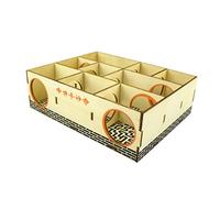 Small Animal Pet Interactive Play Training Resting Exercise Toy Hamster Maze Wooden Tube Tunnel Cage Seesaw House Swing Hamster Toys and Accessories