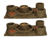 Small Animal Pet Treat Hamster Guinea Pig Naturals Hide 'n' Treat Maze 28x18cm 2PK