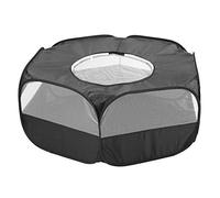 Small Animal Playpen, Hamster Playpen Guinea Pig Playpen Breathable Transparent Pet Playpen Pop Open Outdoor Indoor Exercise Fence Portable Yard Fence for Guinea Pig, Rabbits