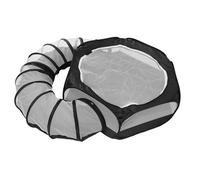 Small Animal Playpen with Surround Tunnel, Guinea Pig Playpen, Foldable Small Pet Cage Tent with Storage Bag, Pet Exercise Tent for Home, Camping, Picnic