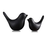 Small Animal Statues Home Decor Modern Black Decorative Ornaments for Living Room, Bedroom, Office Desktop, Cabinets